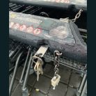 Stickit fém kulcstartó