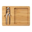 Vienna bambusztálca magtörővel