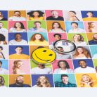 Smile fém kulcstartó