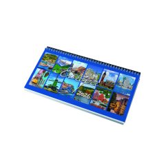 Képes asztali naptár fekvő tartóval - Európa