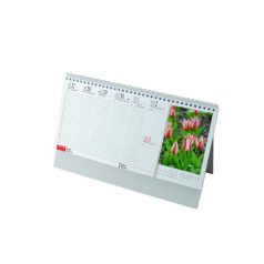 Képes asztali naptár álló tartóval - Virágok