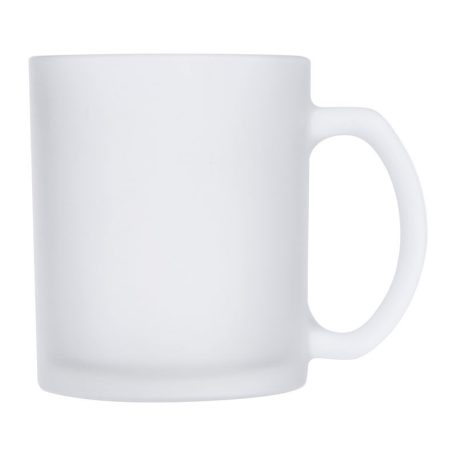 Homokfúvott bögre áttetsző, 300 ml