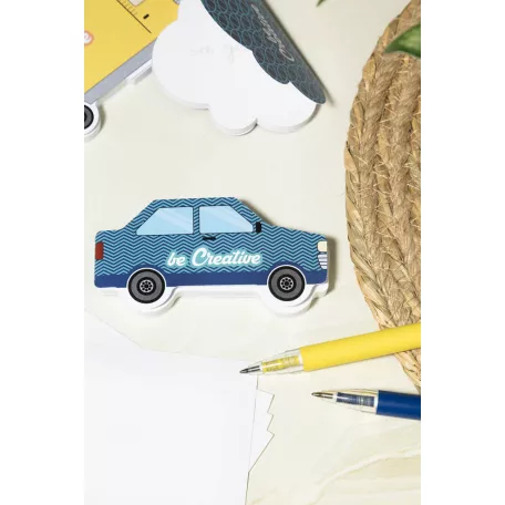 CreaStick Car egyedi öntapadós jegyzettömb