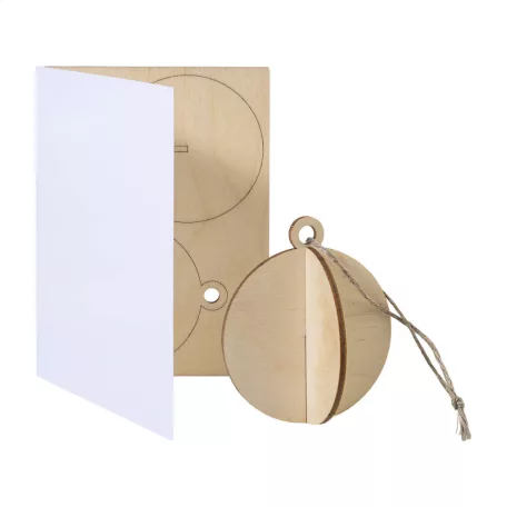 FestiCard karácsonyi képeslap, gömb