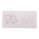 ColoBook egyediesíthető kifestő füzet, járművek