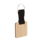 Stropp bambusz kulcstartó, négyzet