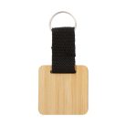 Stropp bambusz kulcstartó, négyzet