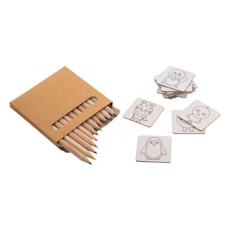 Colormor színezős memóriajáték, állatok