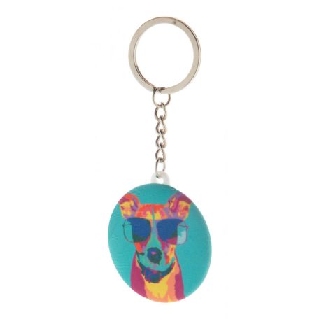 KeyBadge RPET Mini kitűzős RPET kulcstartó