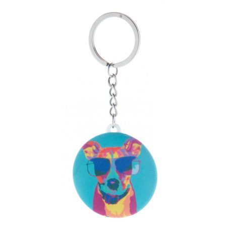 KeyBadge RPET Mini kitűzős RPET kulcstartó