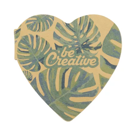 CreaStick Heart Eco egyediesíthető öntapadós jegyzettömb