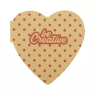 CreaStick Heart Eco egyediesíthető öntapadós jegyzettömb