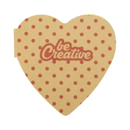 CreaStick Heart Eco egyediesíthető öntapadós jegyzettömb