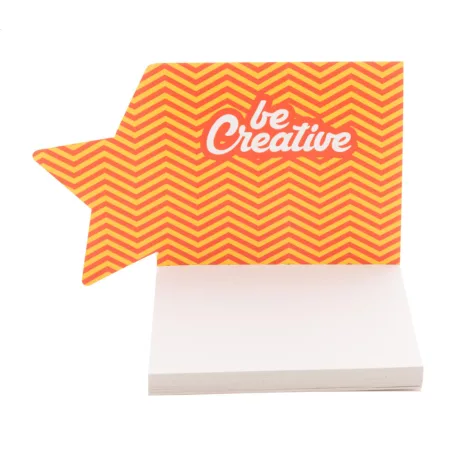 CreaStick Xmas egyediesíthető öntapadós jegyzettömb, csillag