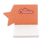 CreaStick Xmas Eco egyediesíthető öntapadós jegyzettömb, csillag