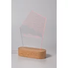 Woodify LED-es trófea, ötszög