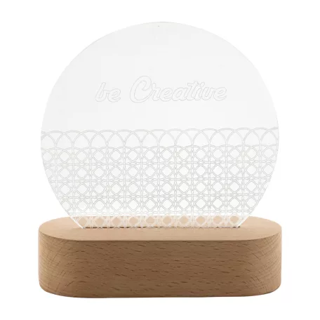 Woodify LED-es trófea, kör