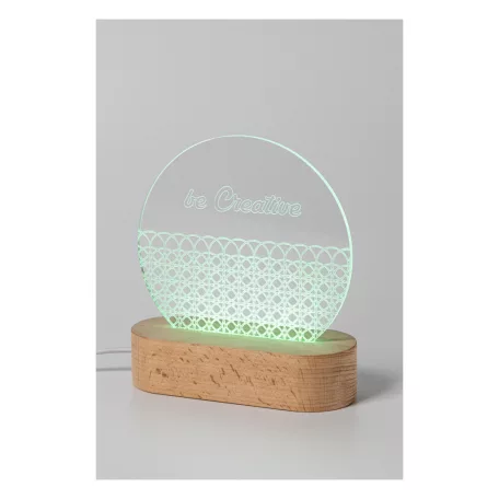 Woodify LED-es trófea, kör