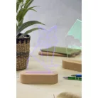 Woodify LED-es trófea, egyedi forma