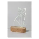 Woodify LED-es trófea, egyedi forma