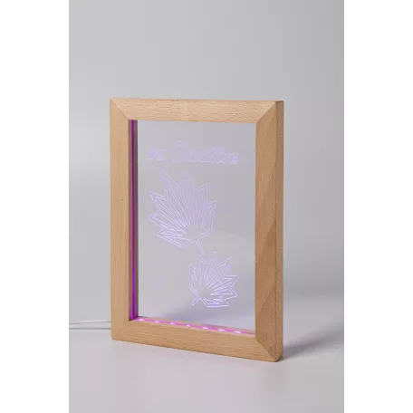 Woodiframe LED-es trófea