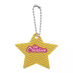 CreaFelt Key Xmas egyedi karácsonyi kulcstartó, csillag