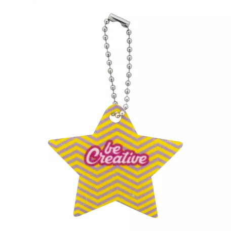 CreaFelt Key Xmas egyedi karácsonyi kulcstartó, csillag