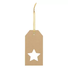 PrinTag Plus Eco egyedi ajándékcímke, csillag