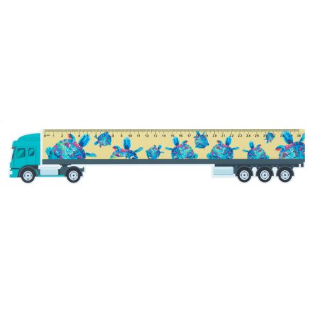 Trucker 30 kamion formájú vonalzó, 30 cm - egyedi gyártásra, rendelhető!