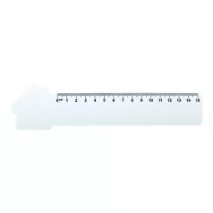 Couler 15 ház formájú vonalzó, 15 cm