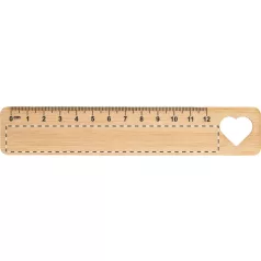 Rooler bambusz vonalzó, szív