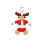 Velin karácsonyi plüss kulcstartó, rénszarvas
