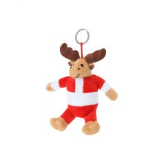 Velin karácsonyi plüss kulcstartó, rénszarvas