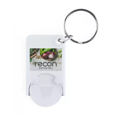 Trolex kulcstartós bevásárlókocsi érme