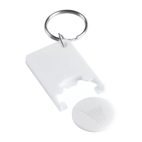 Trolex kulcstartós bevásárlókocsi érme