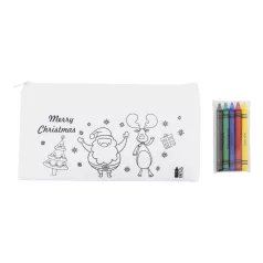 Julfar Draw színezhető karácsonyi tolltartó