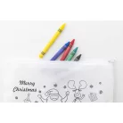 Julfar Draw színezhető karácsonyi tolltartó
