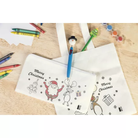 Julfar Draw színezhető karácsonyi tolltartó