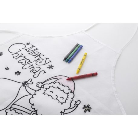 Julfar Cook színezhető karácsonyi kötény gyerekeknek