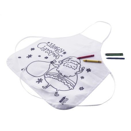 Julfar Cook színezhető karácsonyi kötény gyerekeknek