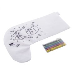 Julfar Gift színezhető karácsonyi zokni