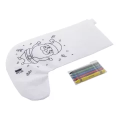 Julfar Gift színezhető karácsonyi zokni