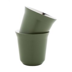   Copsul újrahasznosított rozsdamentes acél eszpresszó csésze szett