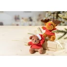 Julnalle plüss karácsonyi maci kulcstartó