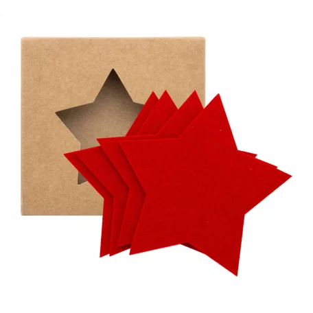 Vagnes RPET karácsonyi poháralátét szett