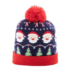 Norrsken karácsonyi LED-es téli sapka, Mikulás