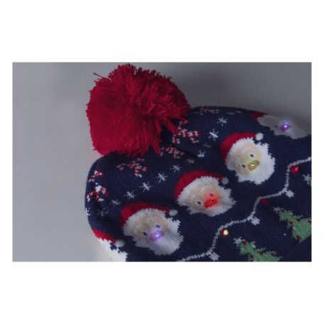 Norrsken karácsonyi LED-es téli sapka, Mikulás