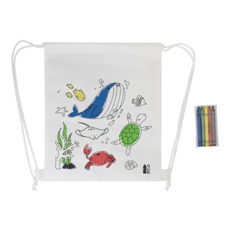 Zocolo RPET színezhető hátizsák, tenger