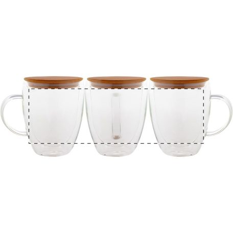 Grobina üveg thermo bögre