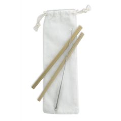 BooSip bambusz szívószál szett